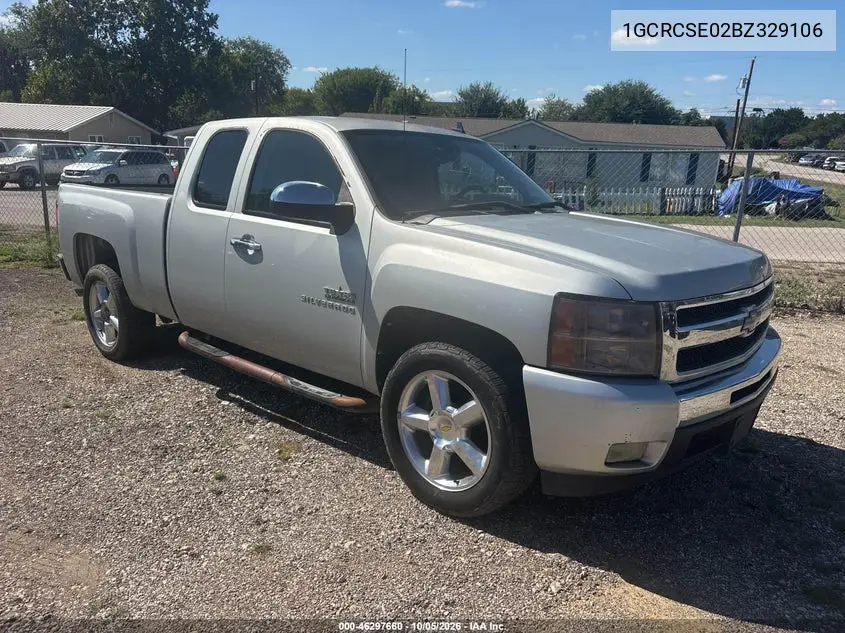 CHEVROLET SILVERADO 2011, VIN 1GCRCSE02BZ329106