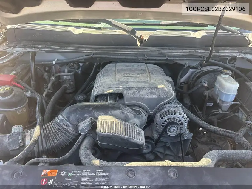 2011 CHEVROLET SILVERADO VIN 1GCRCSE02BZ329106 — фото 10