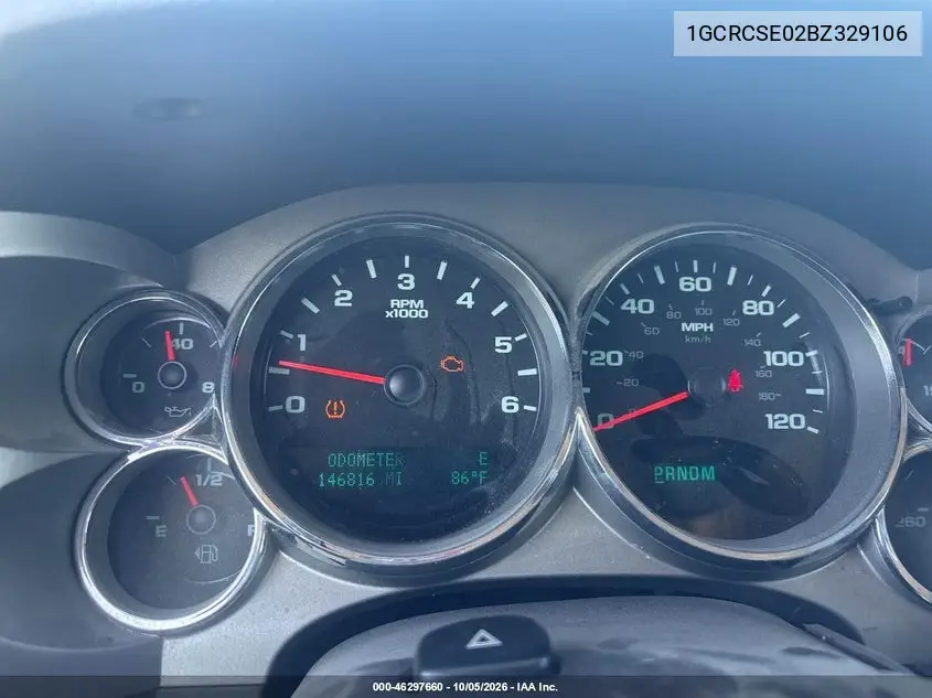 2011 CHEVROLET SILVERADO VIN 1GCRCSE02BZ329106 — фото 7