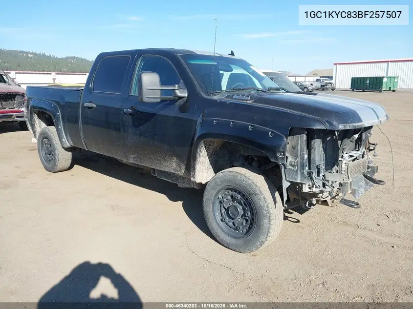 CHEVROLET SILVERADO 2011, VIN 1GC1KYC83BF257507
