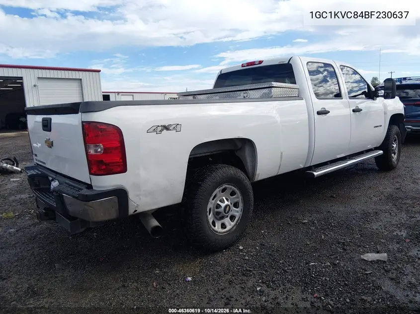 2011 CHEVROLET SILVERADO VIN 1GC1KVC84BF230637 — фото 4
