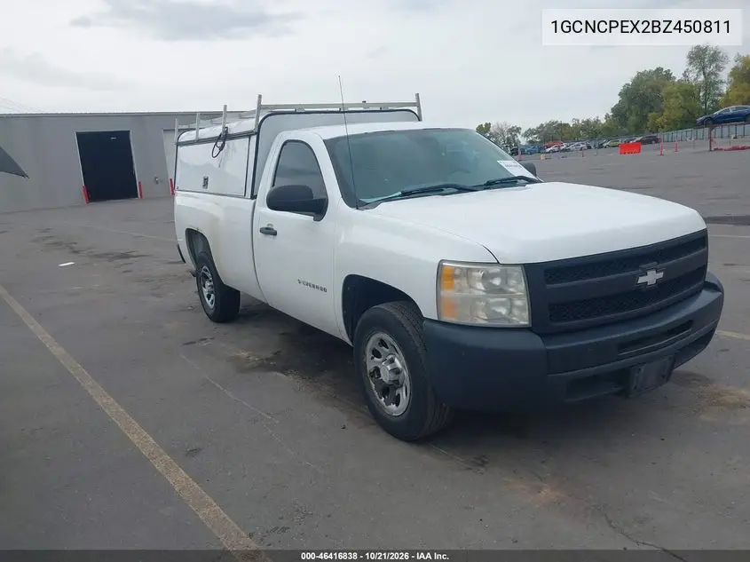 CHEVROLET SILVERADO 2011, VIN 1GCNCPEX2BZ450811