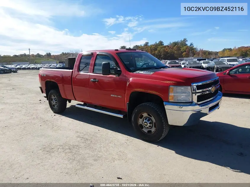 CHEVROLET SILVERADO 2011, VIN 1GC2KVCG9BZ452116