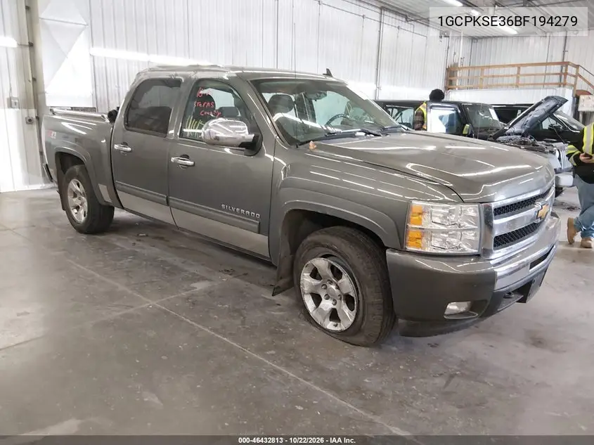 CHEVROLET SILVERADO 2011, VIN 1GCPKSE36BF194279