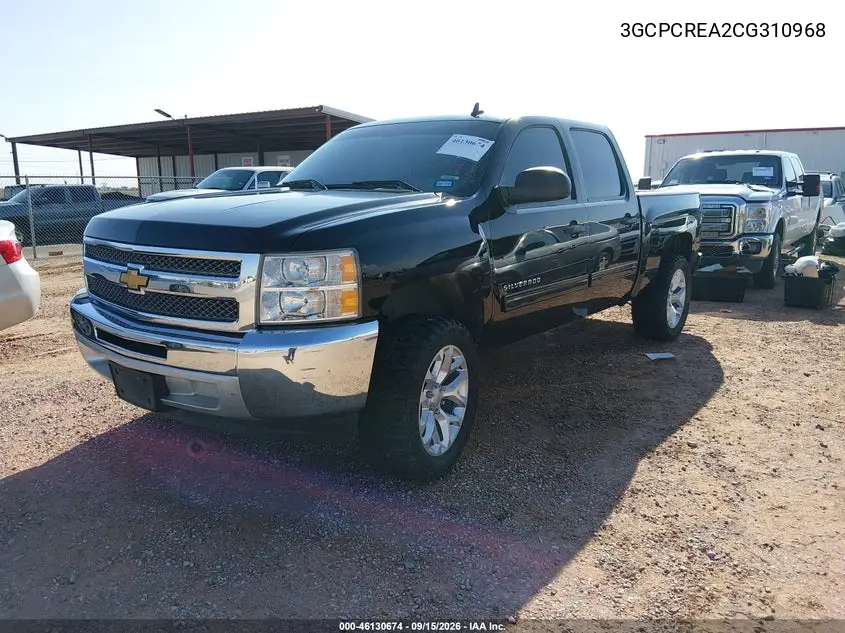 2012 CHEVROLET SILVERADO VIN 3GCPCREA2CG310968 — фото 2