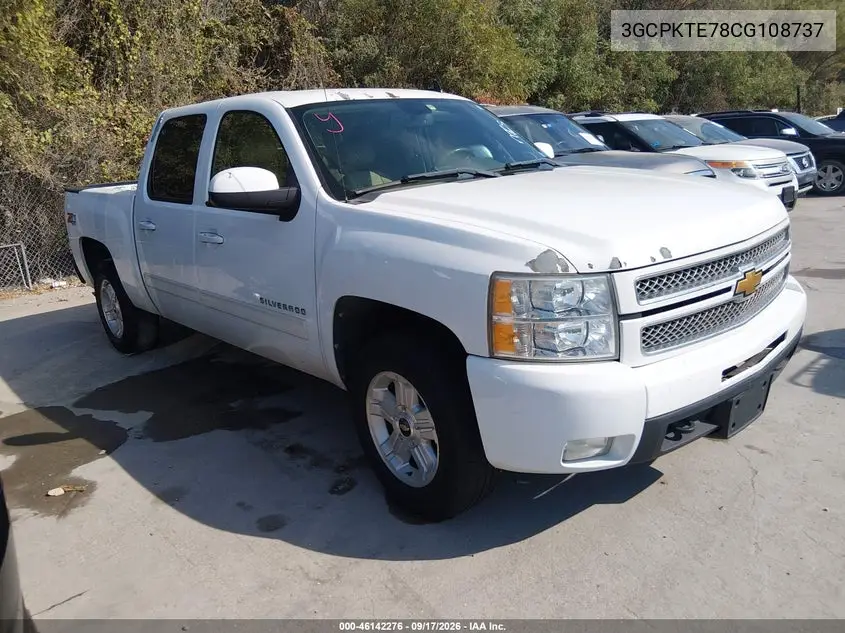 CHEVROLET SILVERADO 2012, VIN 3GCPKTE78CG108737