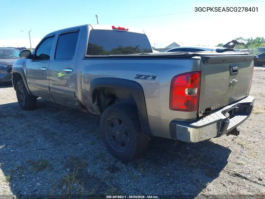 2012 CHEVROLET SILVERADO VIN 3GCPKSEA5CG278401 — фото 3