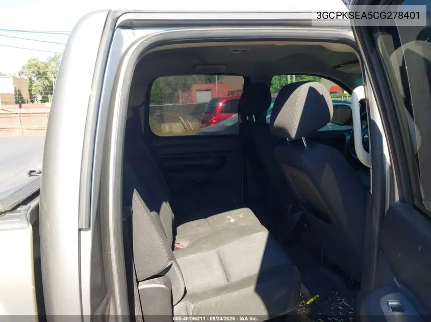 2012 CHEVROLET SILVERADO VIN 3GCPKSEA5CG278401 — фото 8