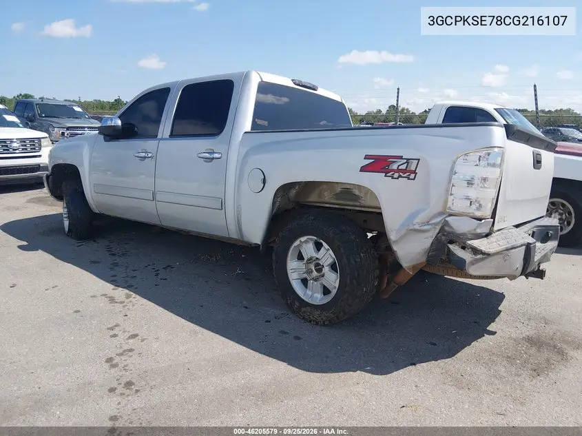 2012 CHEVROLET SILVERADO VIN 3GCPKSE78CG216107 — фото 3
