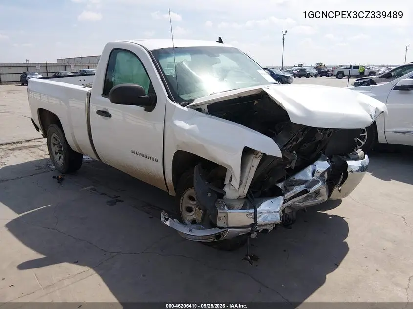 CHEVROLET SILVERADO 2012, VIN 1GCNCPEX3CZ339489