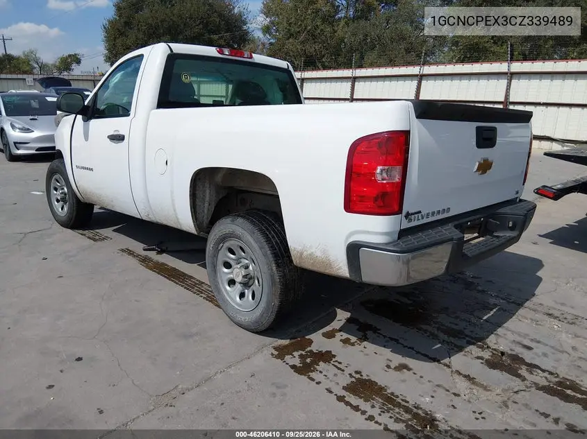 2012 CHEVROLET SILVERADO VIN 1GCNCPEX3CZ339489 — фото 3