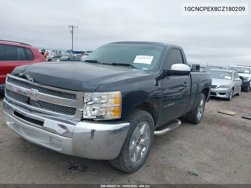 2012 CHEVROLET SILVERADO VIN 1GCNCPEX8CZ180209 — фото 2