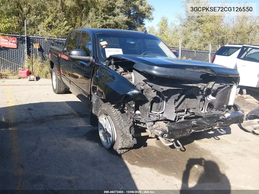 CHEVROLET SILVERADO 2012, VIN 3GCPKSE72CG126550