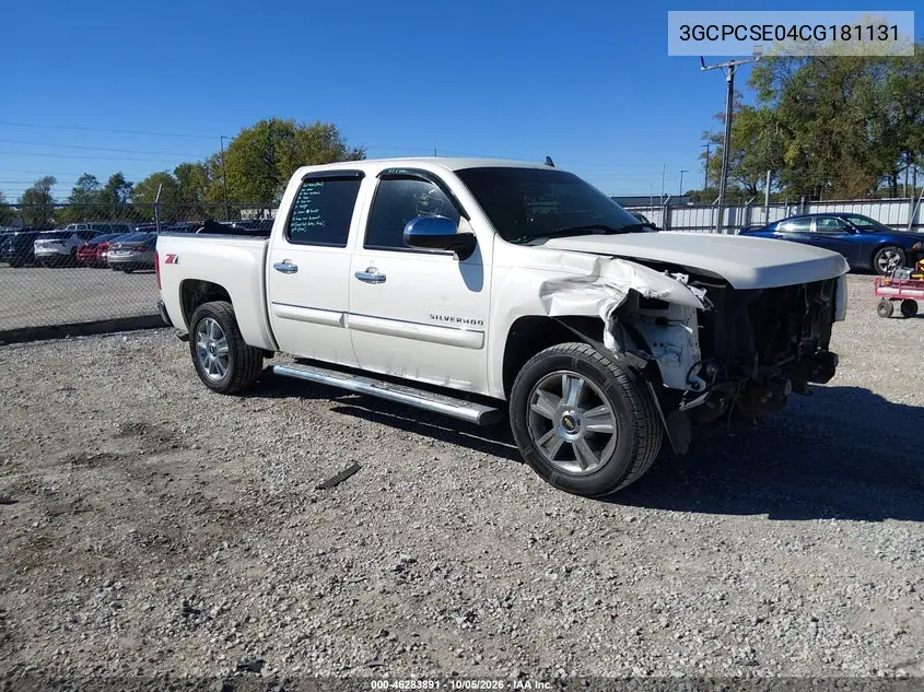 CHEVROLET SILVERADO 2012, VIN 3GCPCSE04CG181131