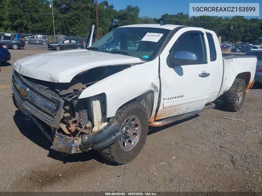 2012 CHEVROLET SILVERADO VIN 1GCRCREAXCZ153599 — фото 2