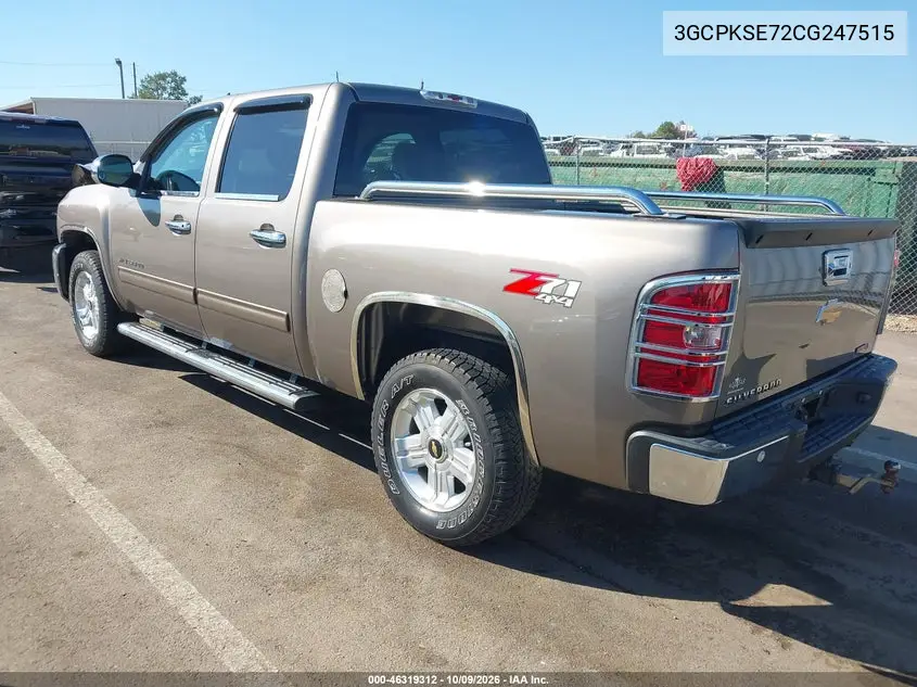 2012 CHEVROLET SILVERADO VIN 3GCPKSE72CG247515 — фото 3