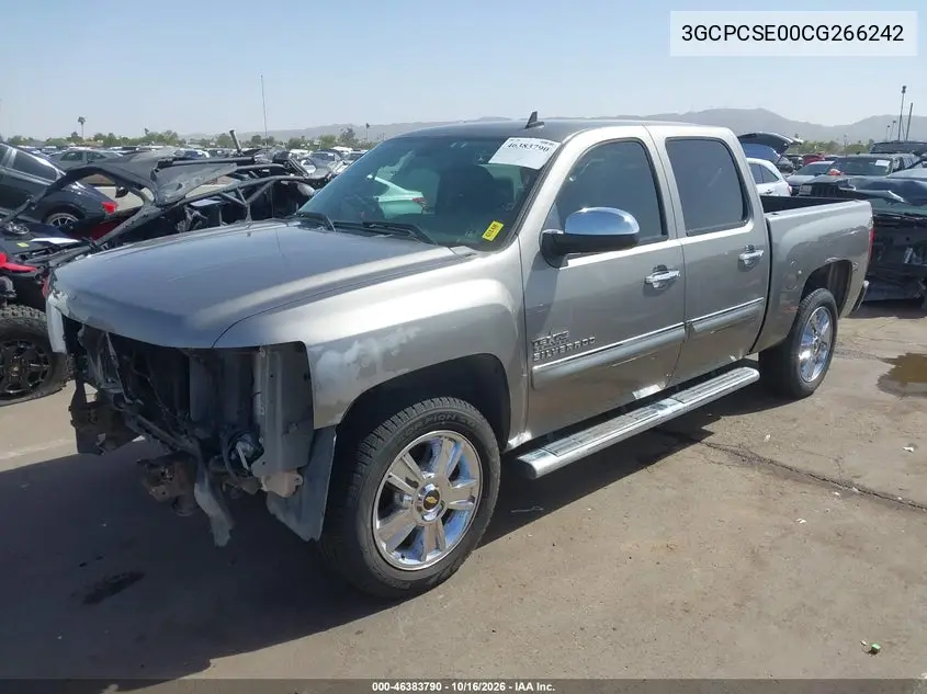 2012 CHEVROLET SILVERADO VIN 3GCPCSE00CG266242 — фото 2