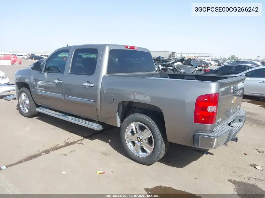 2012 CHEVROLET SILVERADO VIN 3GCPCSE00CG266242 — фото 3