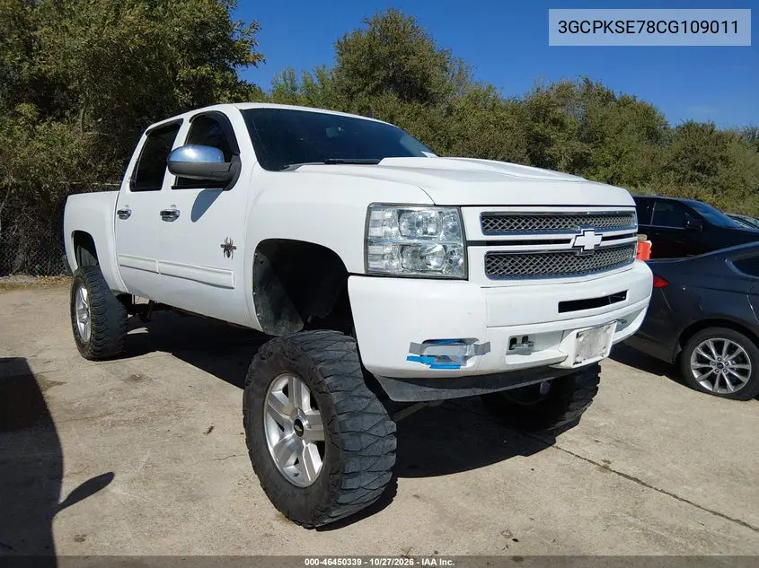 CHEVROLET SILVERADO 2012, VIN 3GCPKSE78CG109011