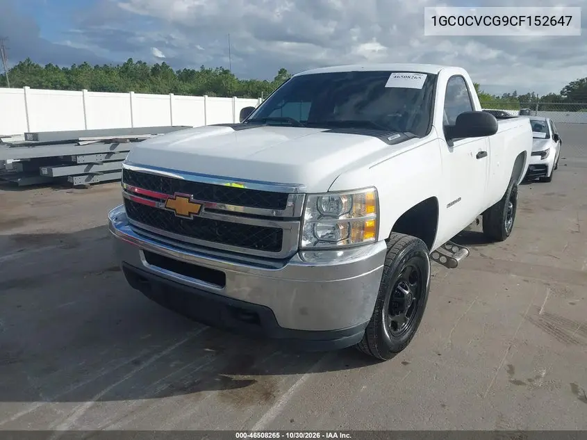 2012 CHEVROLET SILVERADO VIN 1GC0CVCG9CF152647 — фото 2