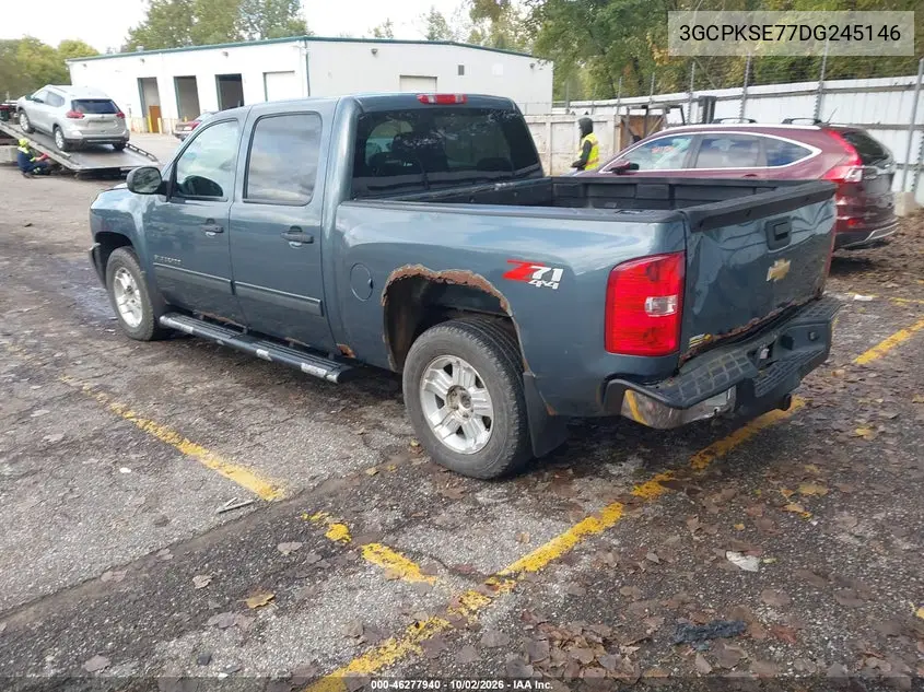2013 CHEVROLET SILVERADO VIN 3GCPKSE77DG245146 — фото 3
