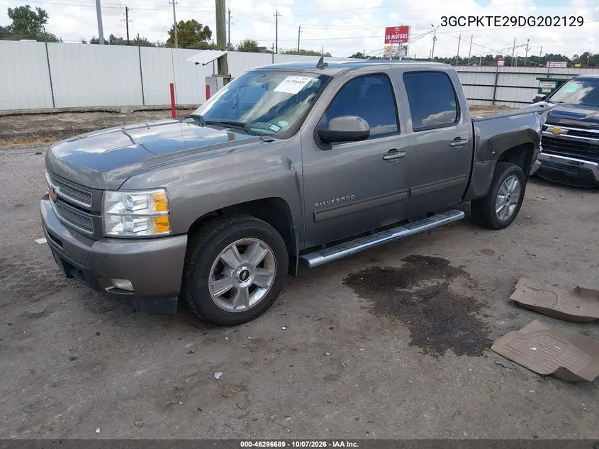 2013 CHEVROLET SILVERADO VIN 3GCPKTE29DG202129 — фото 2