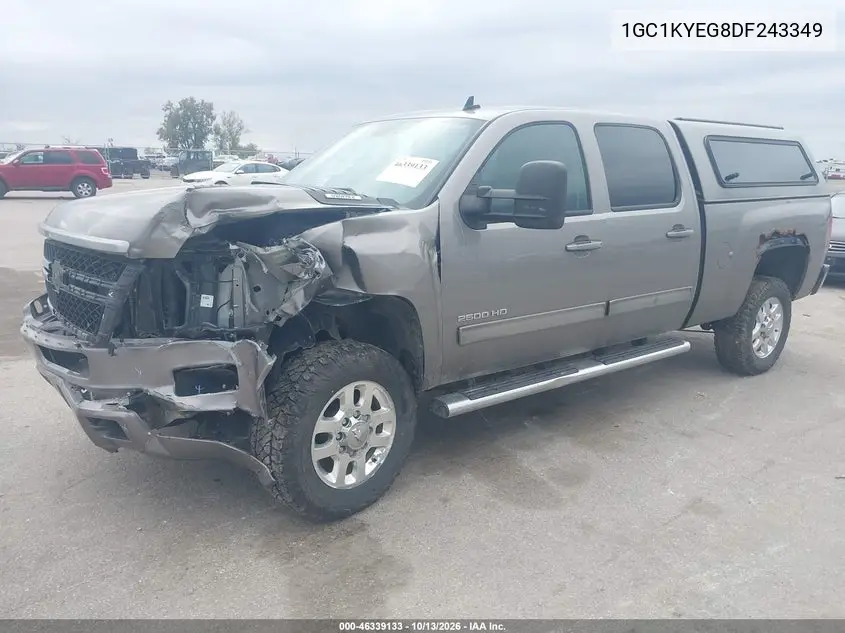 2013 CHEVROLET SILVERADO VIN 1GC1KYEG8DF243349 — фото 2