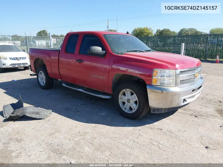 CHEVROLET SILVERADO 2013, VIN 1GCRKSE74DZ145157