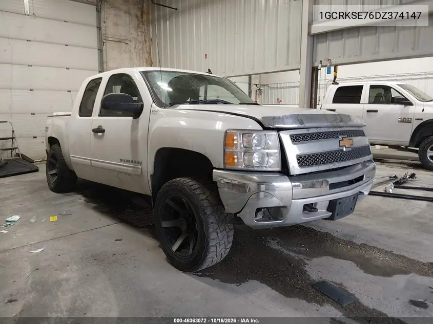 CHEVROLET SILVERADO 2013, VIN 1GCRKSE76DZ374147
