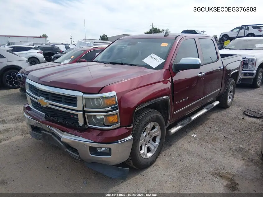 2014 CHEVROLET SILVERADO VIN 3GCUKSEC0EG376808 — фото 2