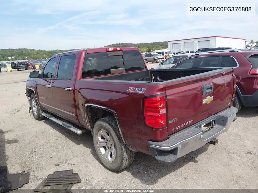 2014 CHEVROLET SILVERADO VIN 3GCUKSEC0EG376808 — фото 3
