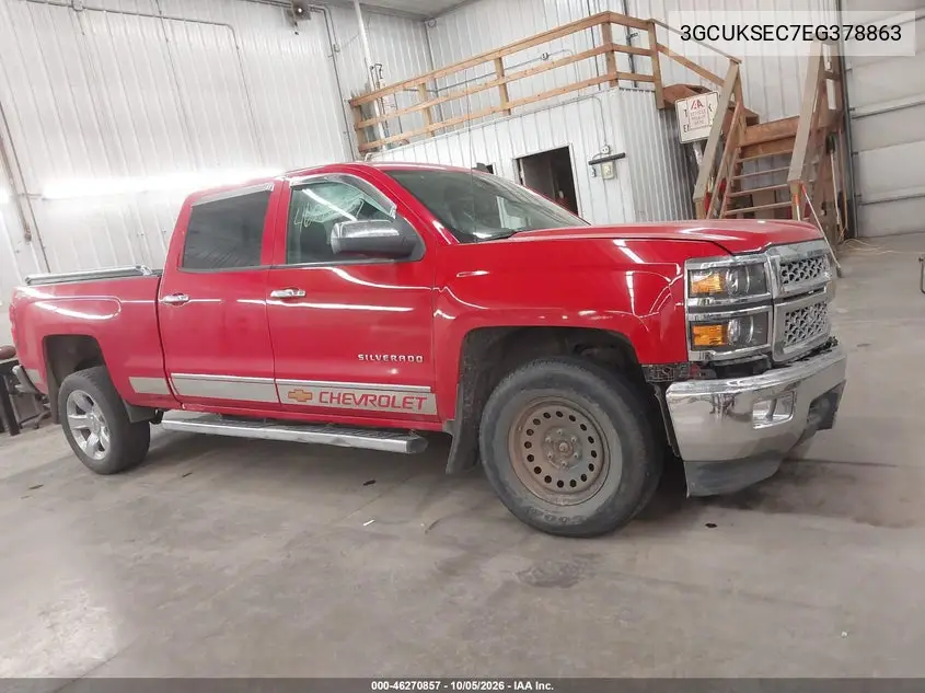 CHEVROLET SILVERADO 2014, VIN 3GCUKSEC7EG378863