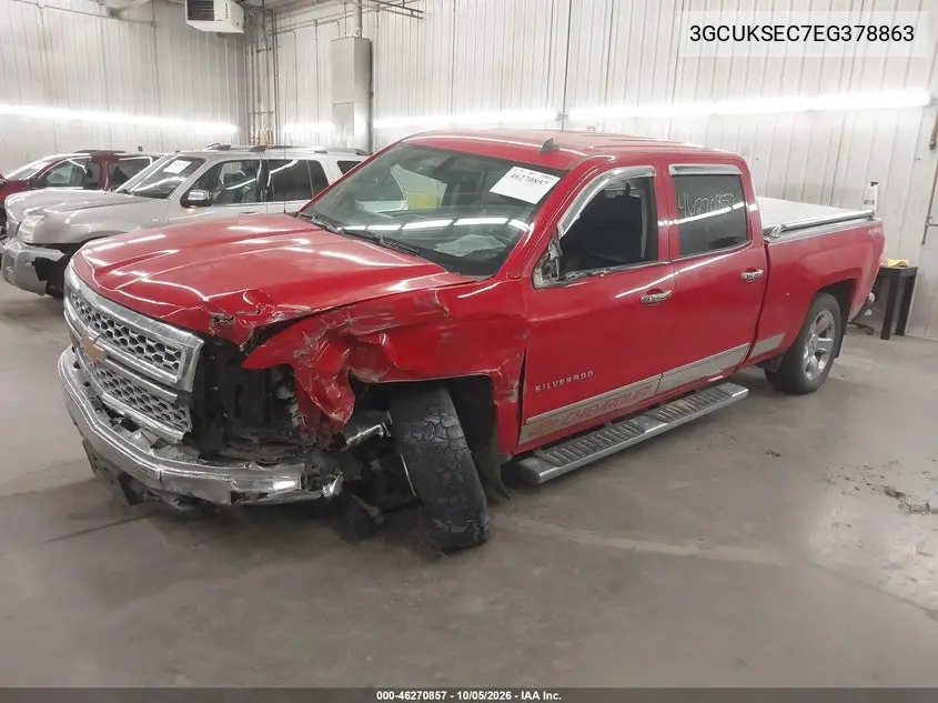 2014 CHEVROLET SILVERADO VIN 3GCUKSEC7EG378863 — фото 2