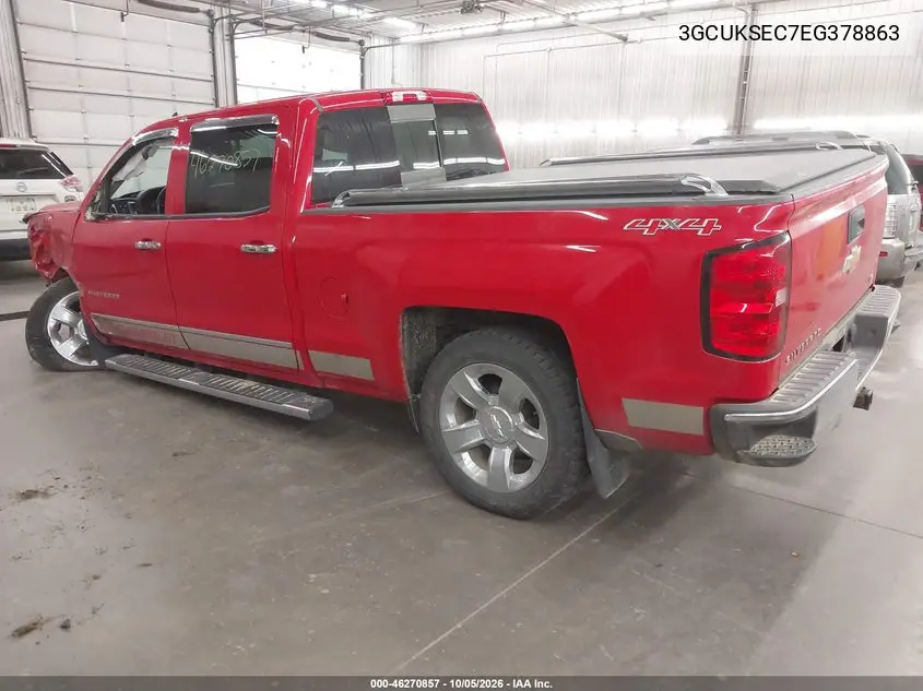 2014 CHEVROLET SILVERADO VIN 3GCUKSEC7EG378863 — фото 3