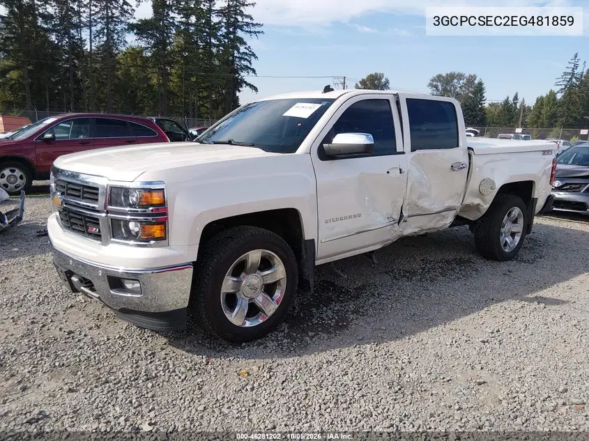 2014 CHEVROLET SILVERADO VIN 3GCPCSEC2EG481859 — фото 2