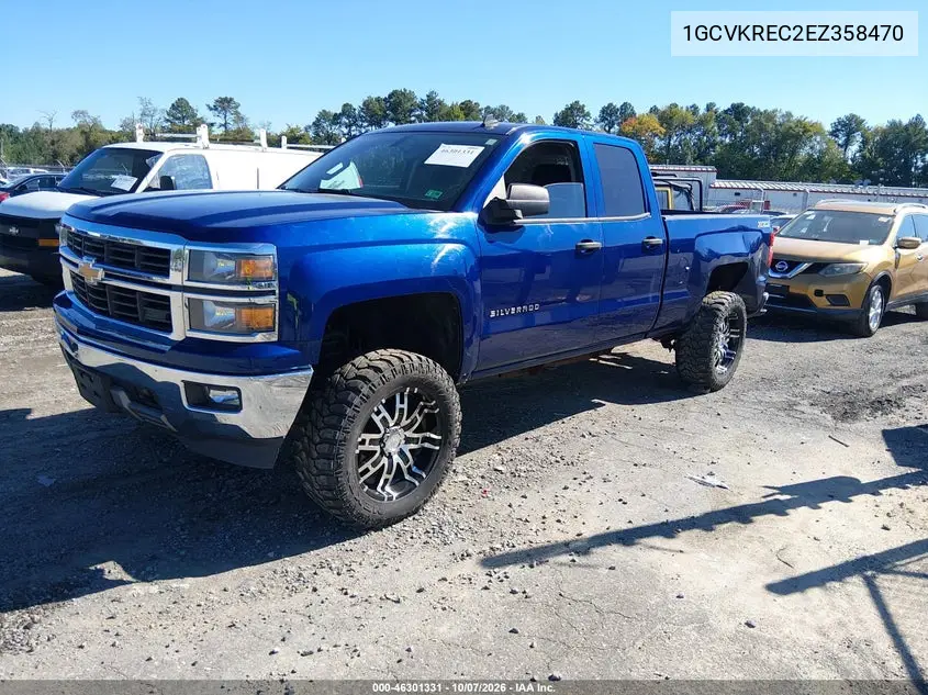 2014 CHEVROLET SILVERADO VIN 1GCVKREC2EZ358470 — фото 2
