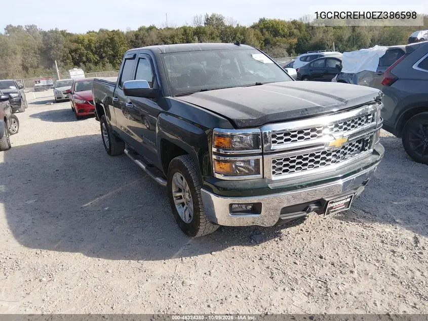 CHEVROLET SILVERADO 2014, VIN 1GCRCREH0EZ386598