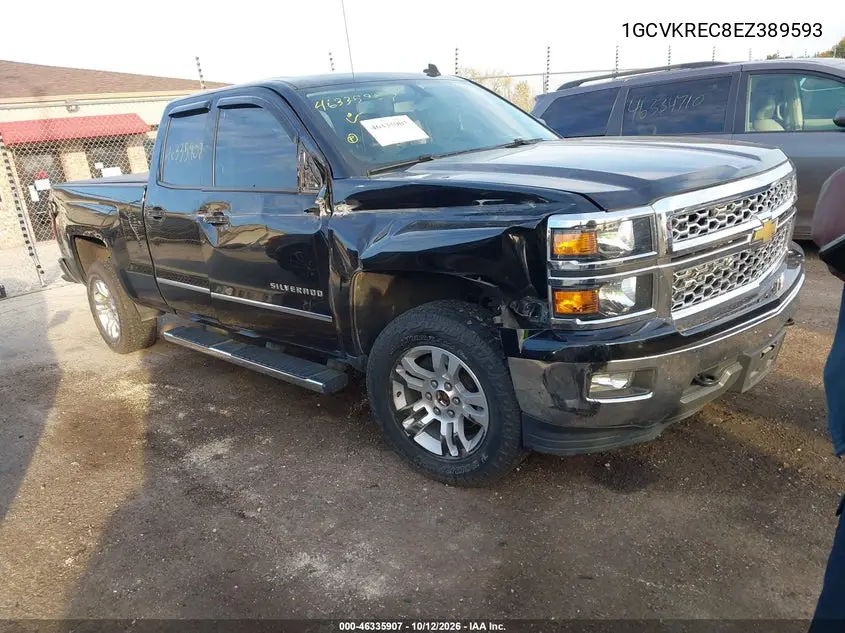 CHEVROLET SILVERADO 2014, VIN 1GCVKREC8EZ389593