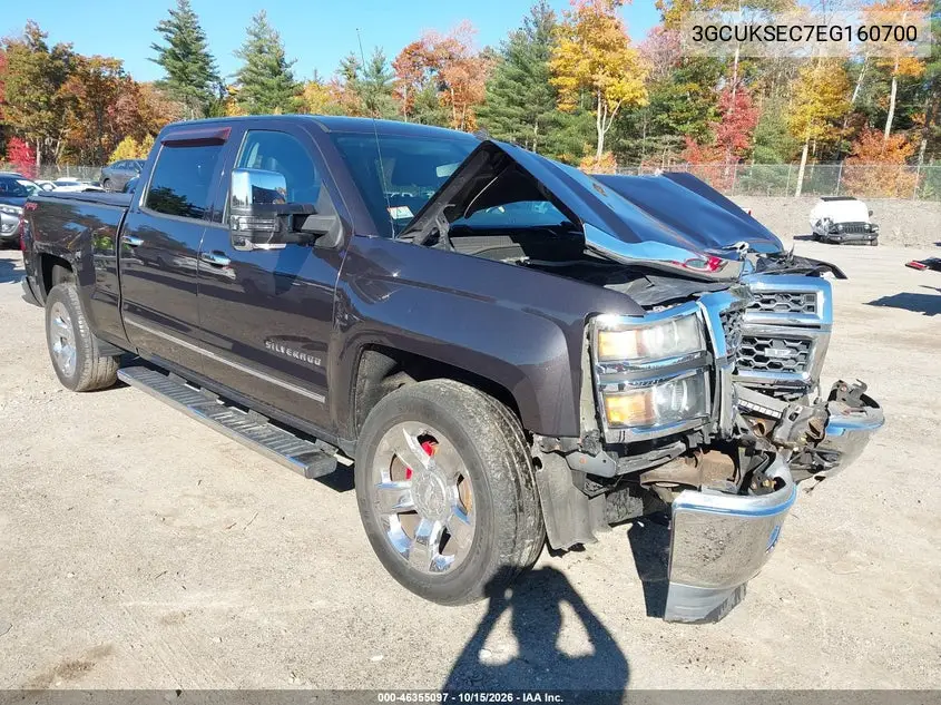 CHEVROLET SILVERADO 2014, VIN 3GCUKSEC7EG160700