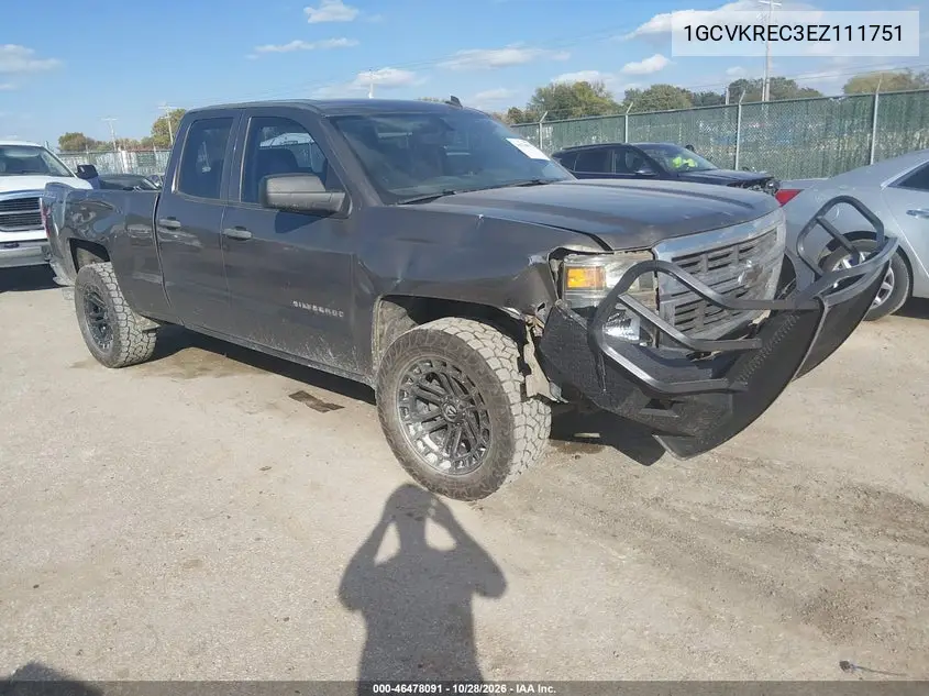 CHEVROLET SILVERADO 2014, VIN 1GCVKREC3EZ111751
