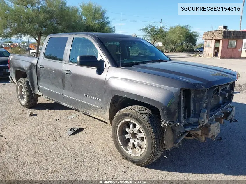 CHEVROLET SILVERADO 2014, VIN 3GCUKREC8EG154316
