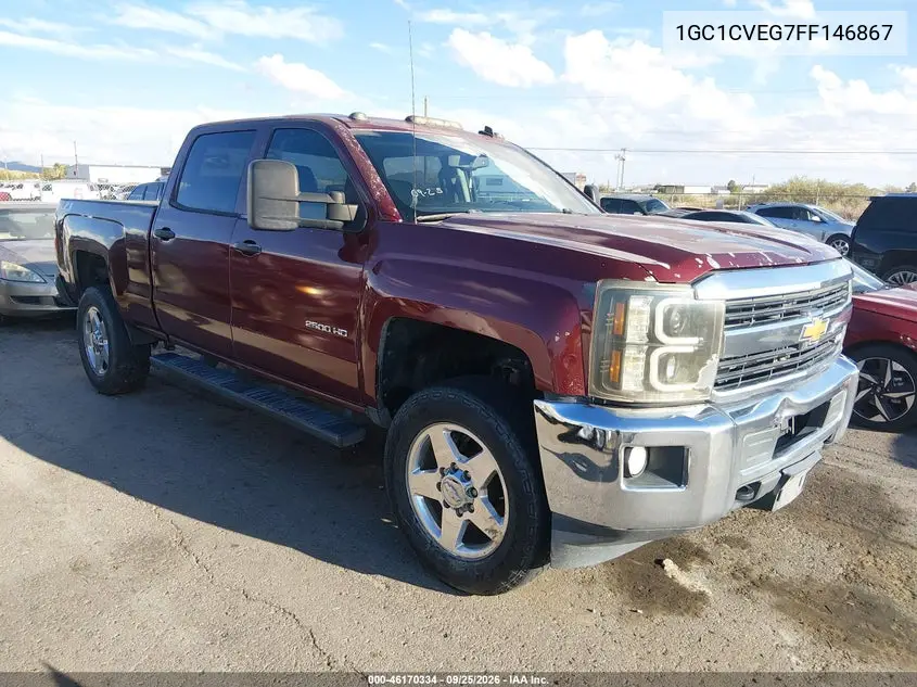 CHEVROLET SILVERADO 2015, VIN 1GC1CVEG7FF146867