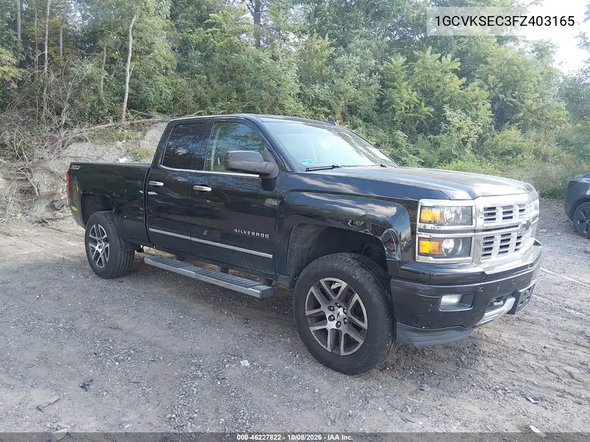 CHEVROLET SILVERADO 2015, VIN 1GCVKSEC3FZ403165