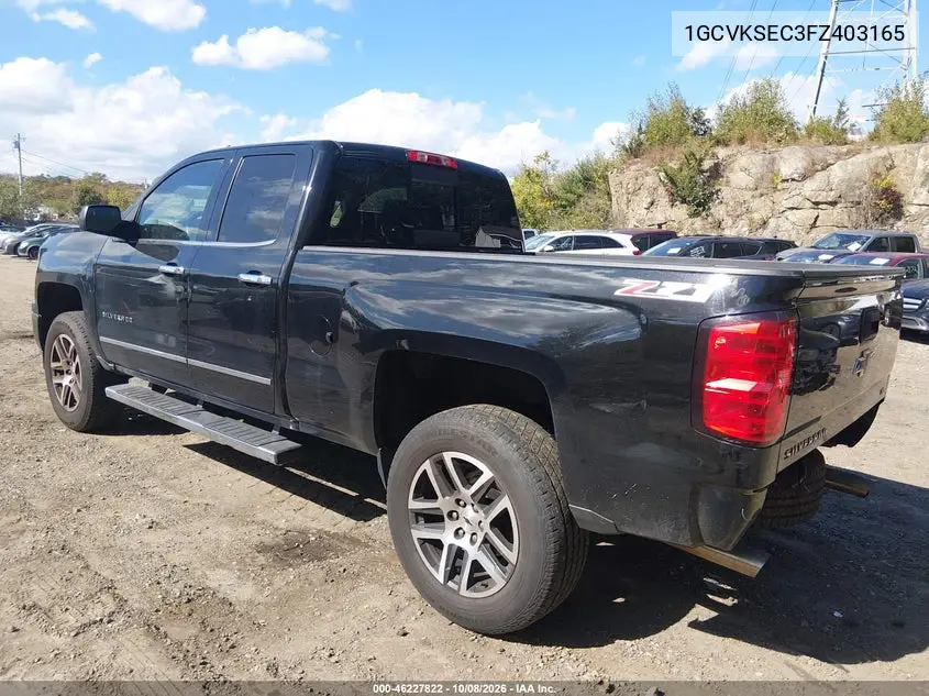 2015 CHEVROLET SILVERADO VIN 1GCVKSEC3FZ403165 — фото 3