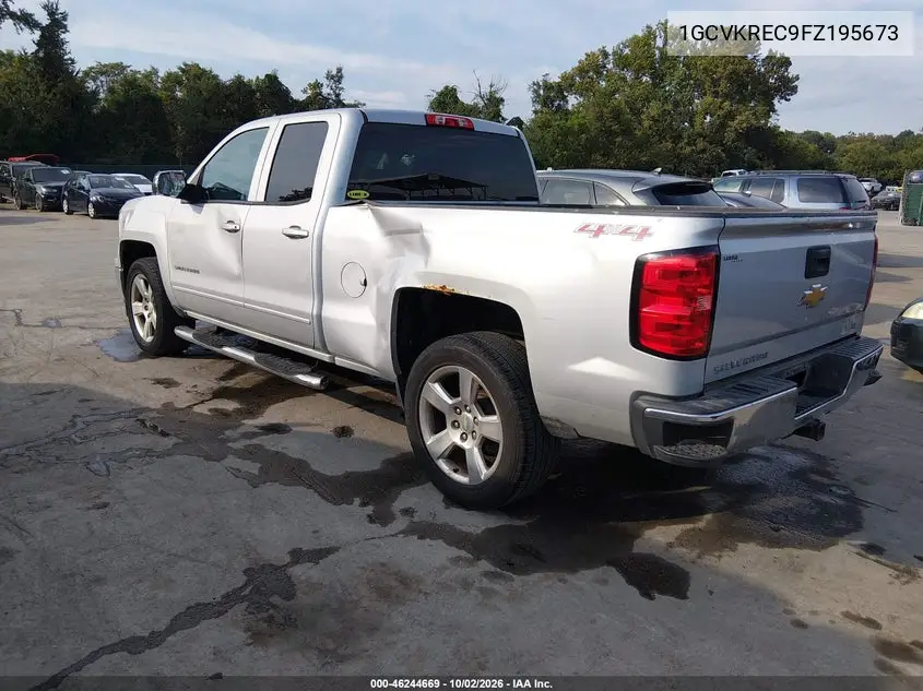 2015 CHEVROLET SILVERADO VIN 1GCVKREC9FZ195673 — фото 3