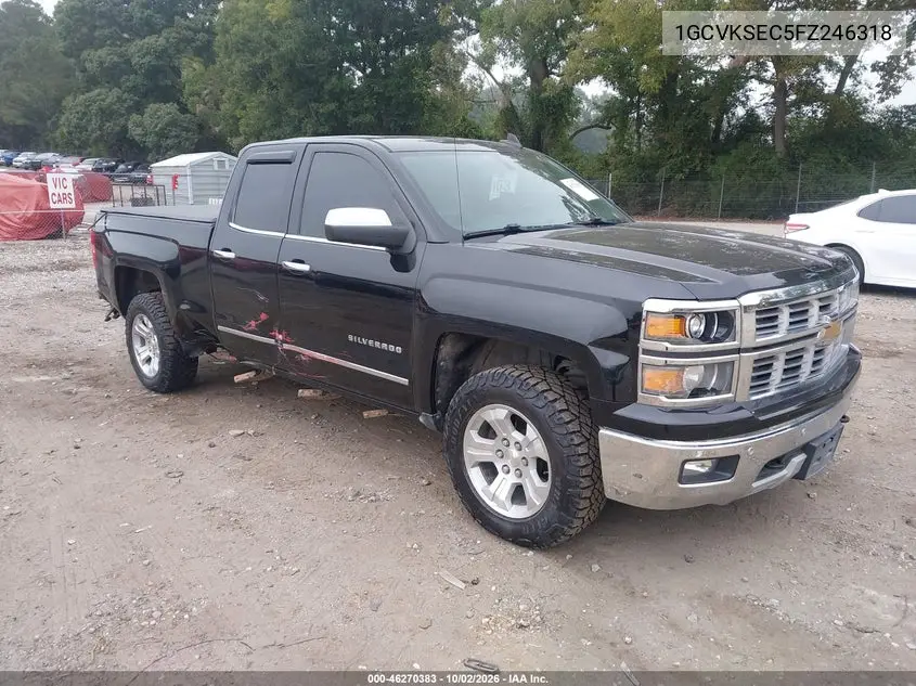 CHEVROLET SILVERADO 2015, VIN 1GCVKSEC5FZ246318