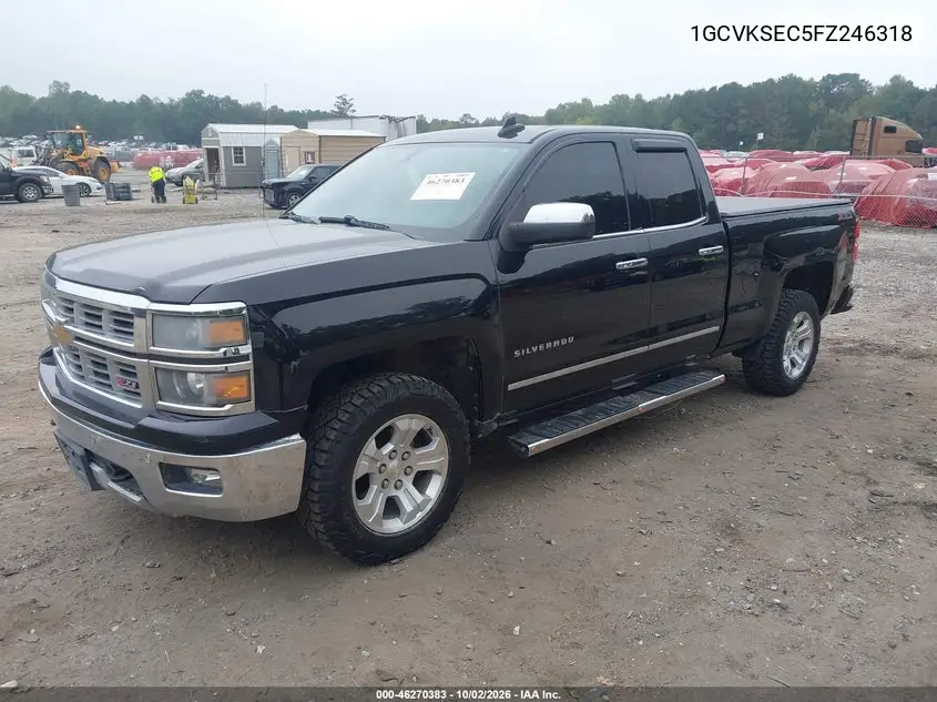 2015 CHEVROLET SILVERADO VIN 1GCVKSEC5FZ246318 — фото 2
