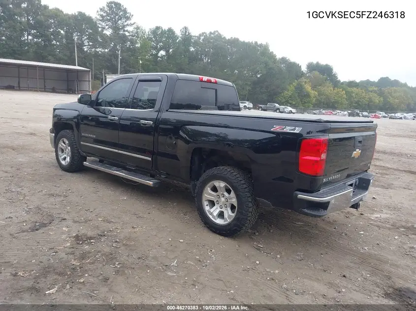 2015 CHEVROLET SILVERADO VIN 1GCVKSEC5FZ246318 — фото 3