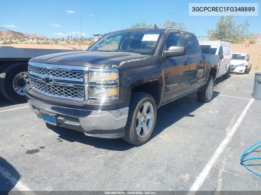 2015 CHEVROLET SILVERADO VIN 3GCPCREC1FG348889 — фото 2