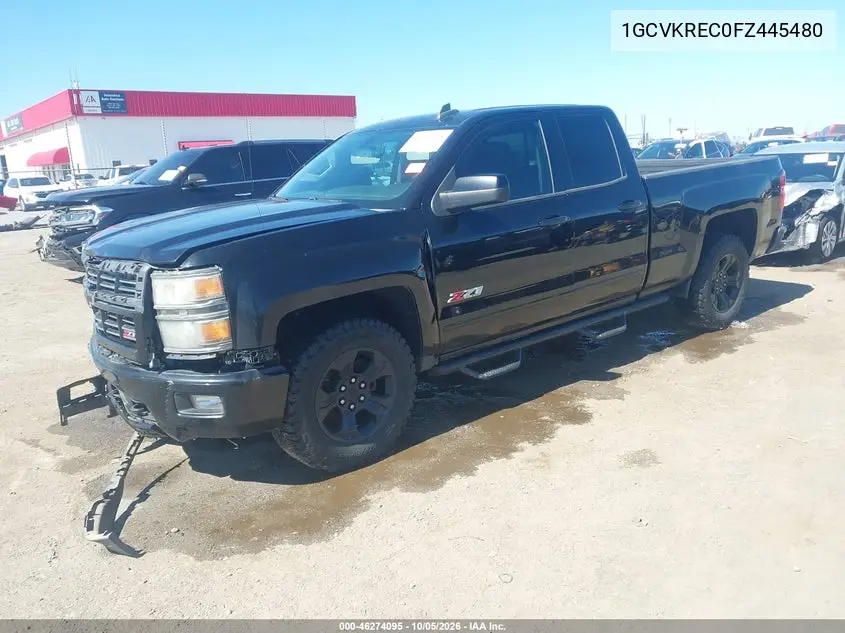 2015 CHEVROLET SILVERADO VIN 1GCVKREC0FZ445480 — фото 2